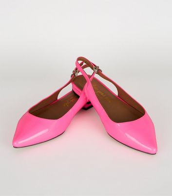 Neon pink flat sales shoes