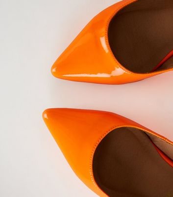 Bright orange sale flats