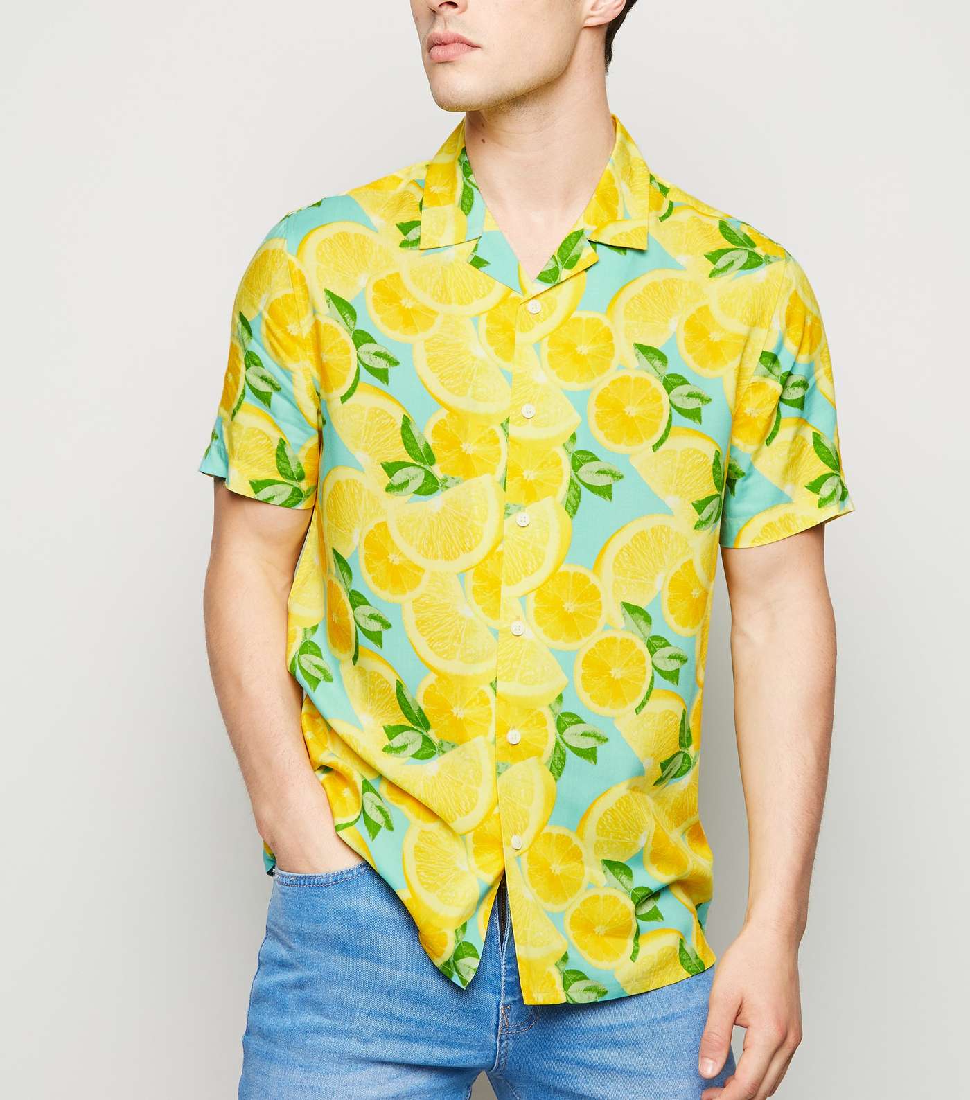 Yellow Lemon Short Sleeve Shirt