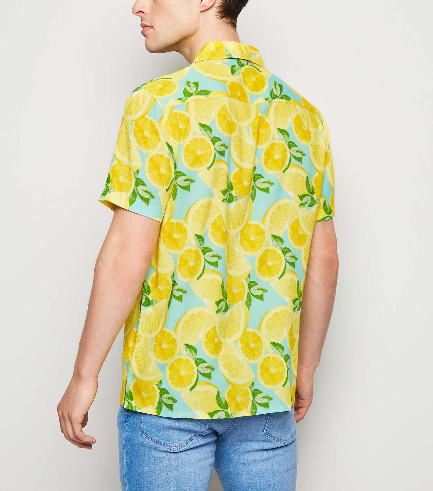 Yellow Lemon Short Sleeve Shirt Image 3