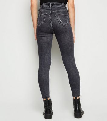 black high waist super skinny hallie jeans