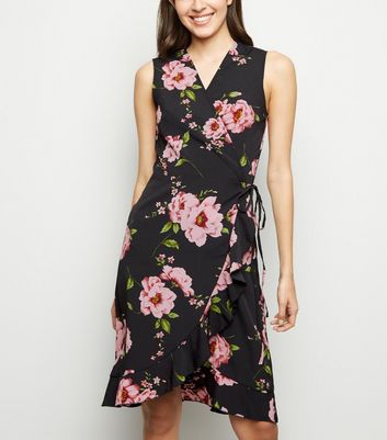 mela black floral dress