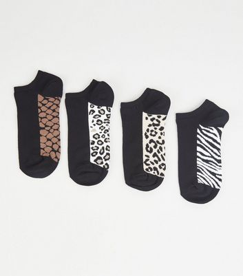 leopard print sock trainers