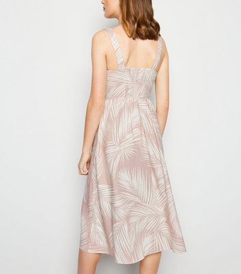 new look palm print dress