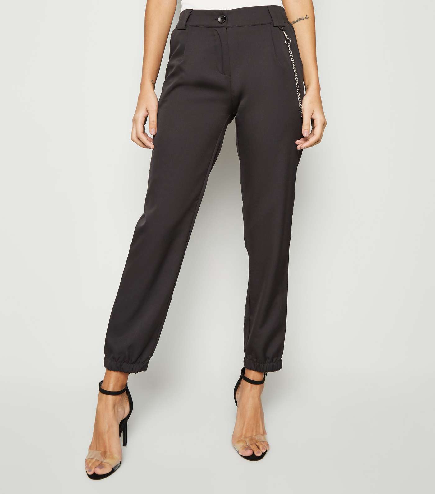 Cameo Rose Black Side Chain Trousers Image 2