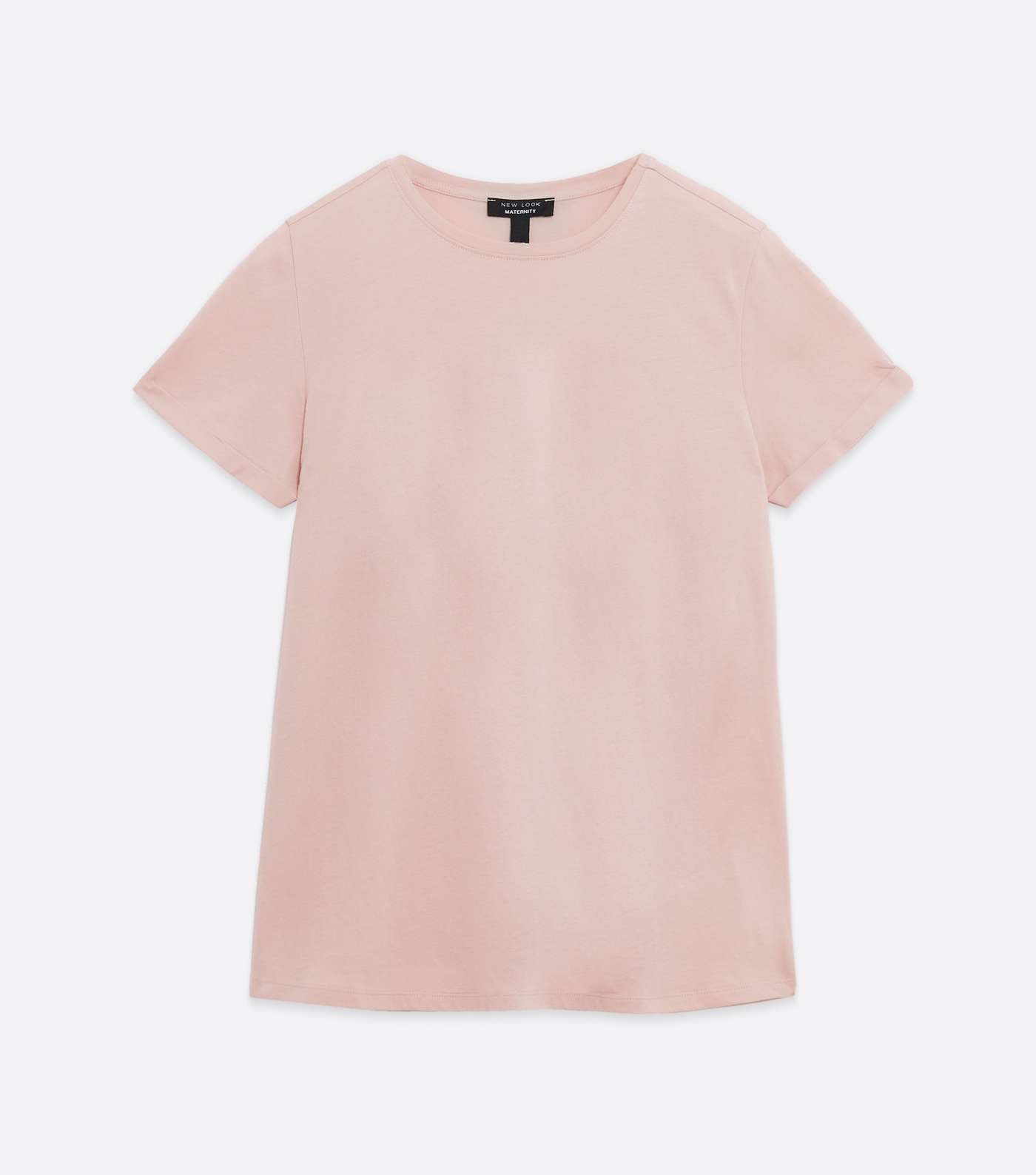 Maternity Pink Roll Sleeve T-Shirt Image 5