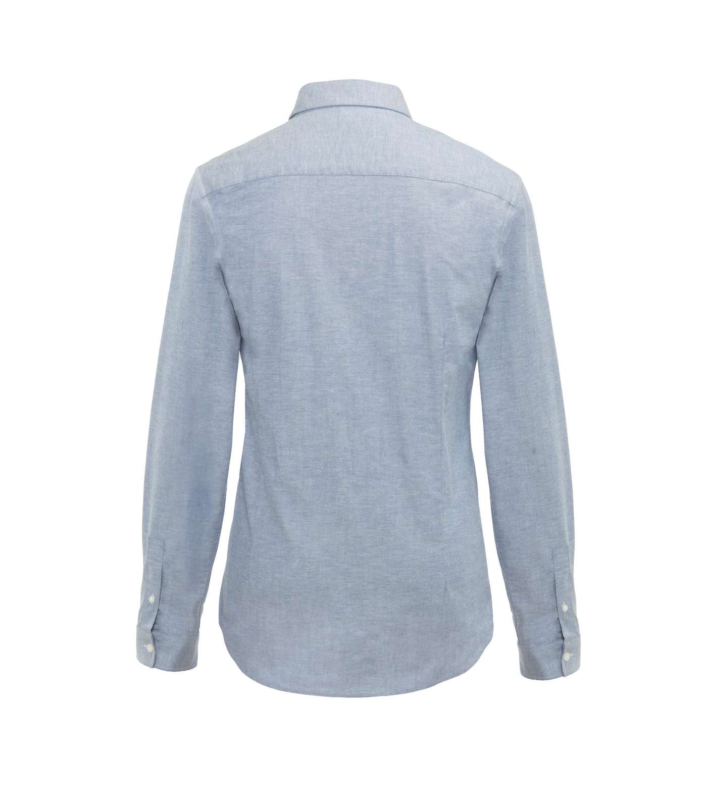 Pale Blue Muscle Fit Oxford Shirt  Image 2