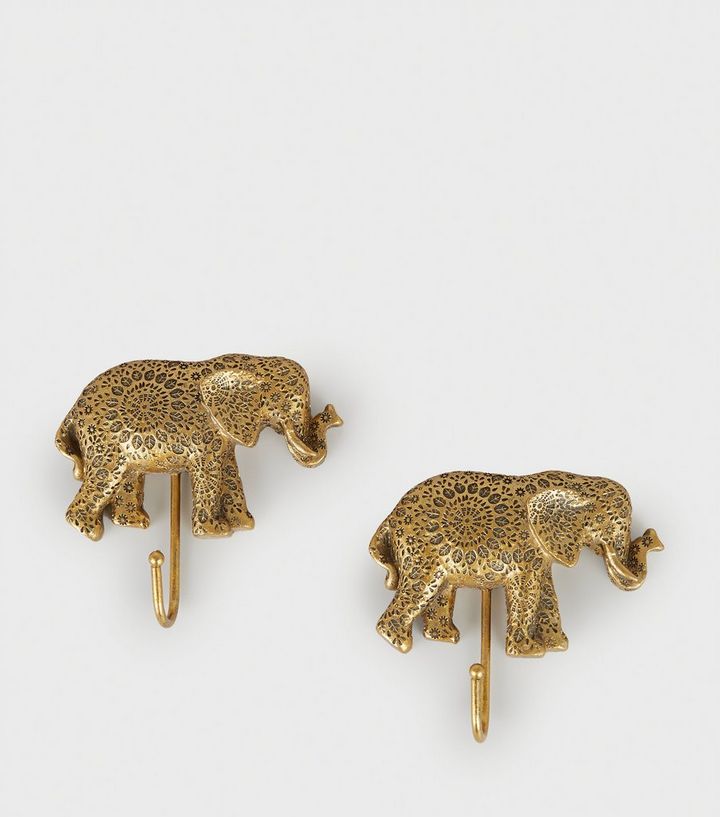 Gold Elephant Wall Hooks Add To Saved Items Remove From