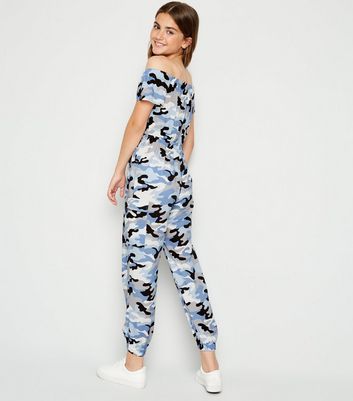 girls camo jumpsuit