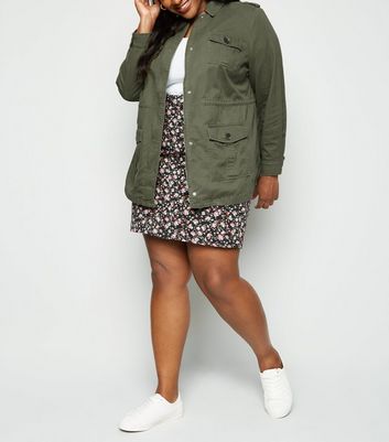 new look khaki utility jacket