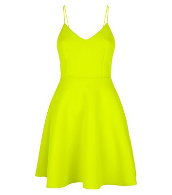 lime green skater dress