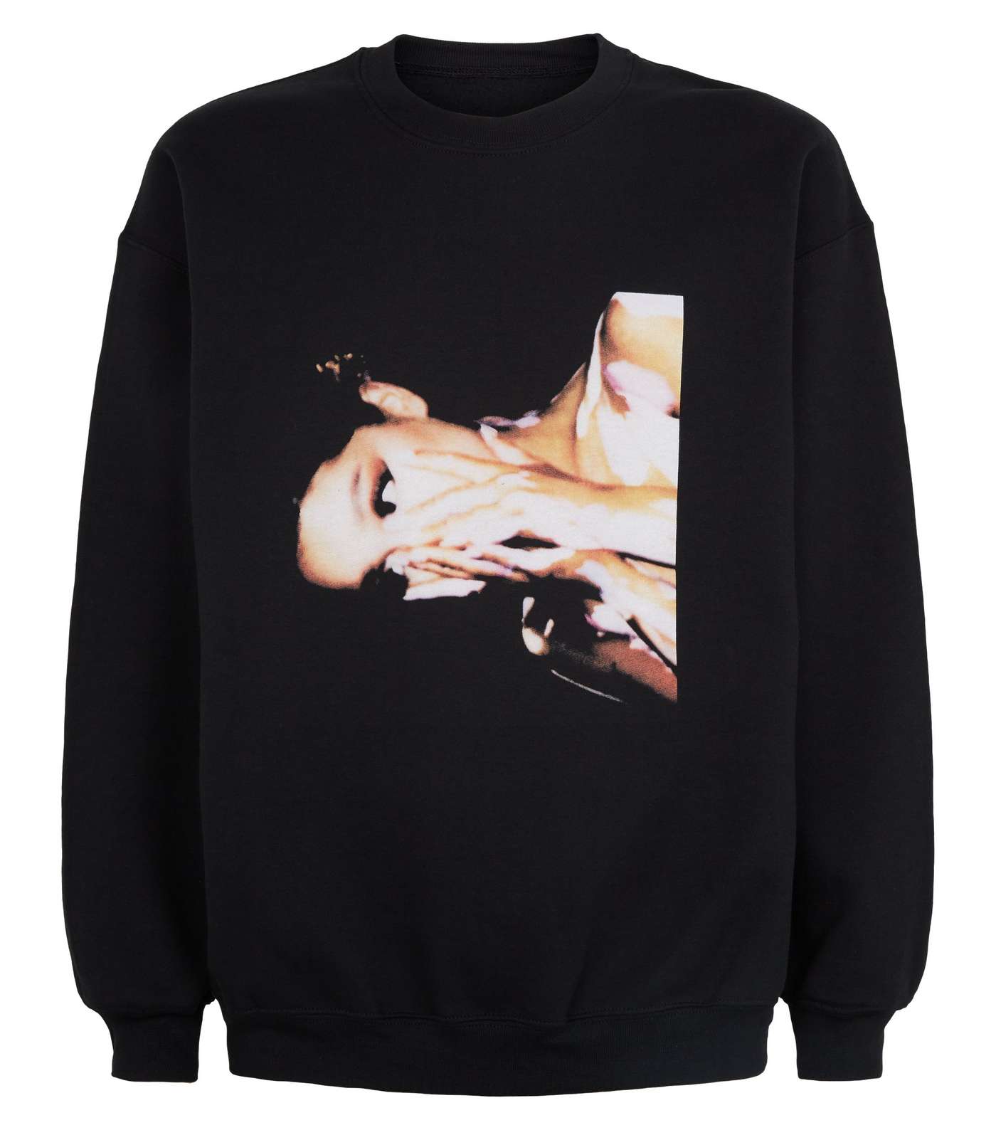 Black Photo Print Ariana Grande Sweatshirt Image 4