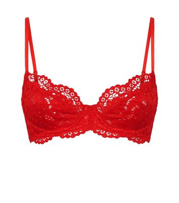 red lace bra