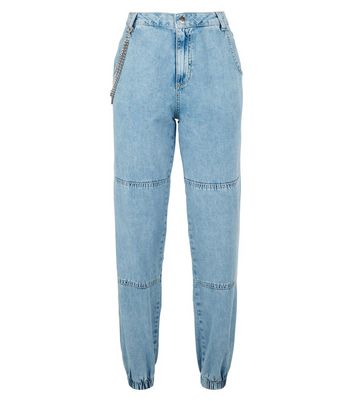 new look denim joggers