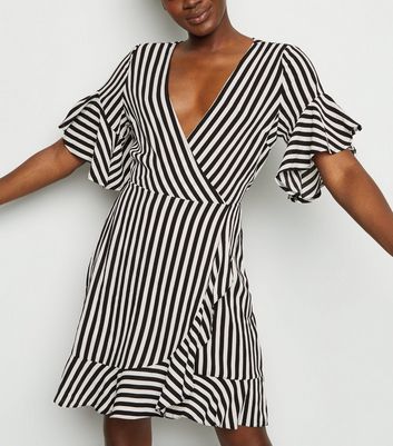 ax paris black wrap dress