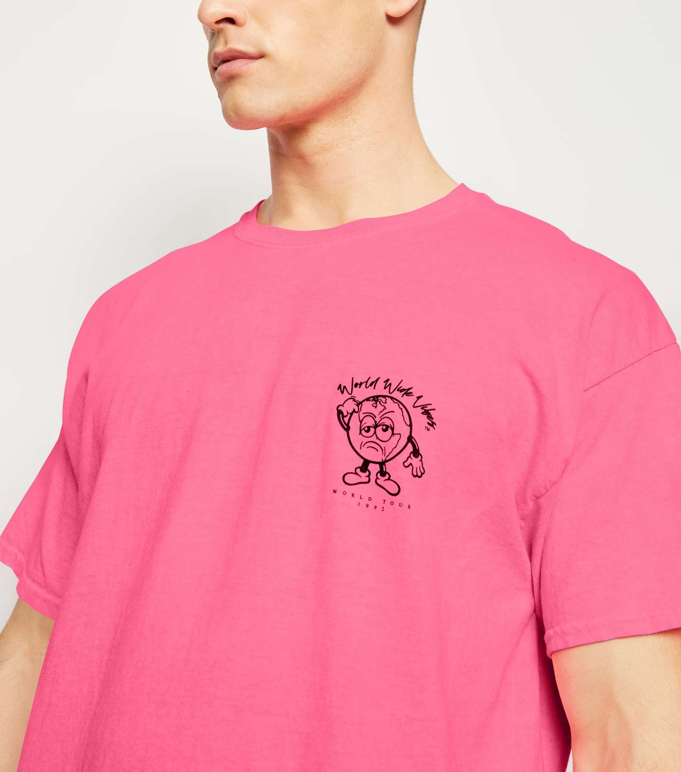 Pink Neon World Tour Logo T-Shirt Image 5