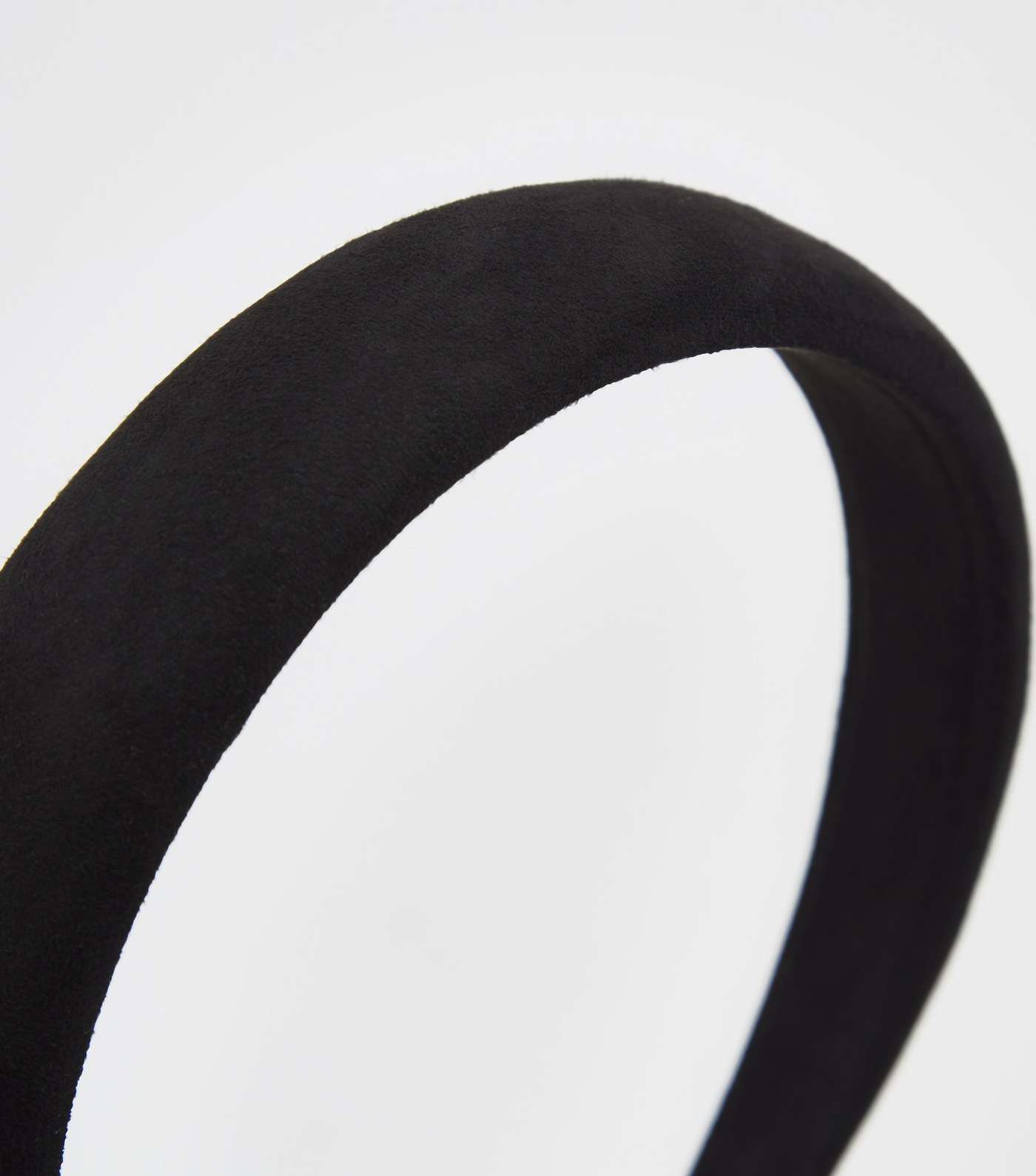 Black Suedette Padded Headband Image 3