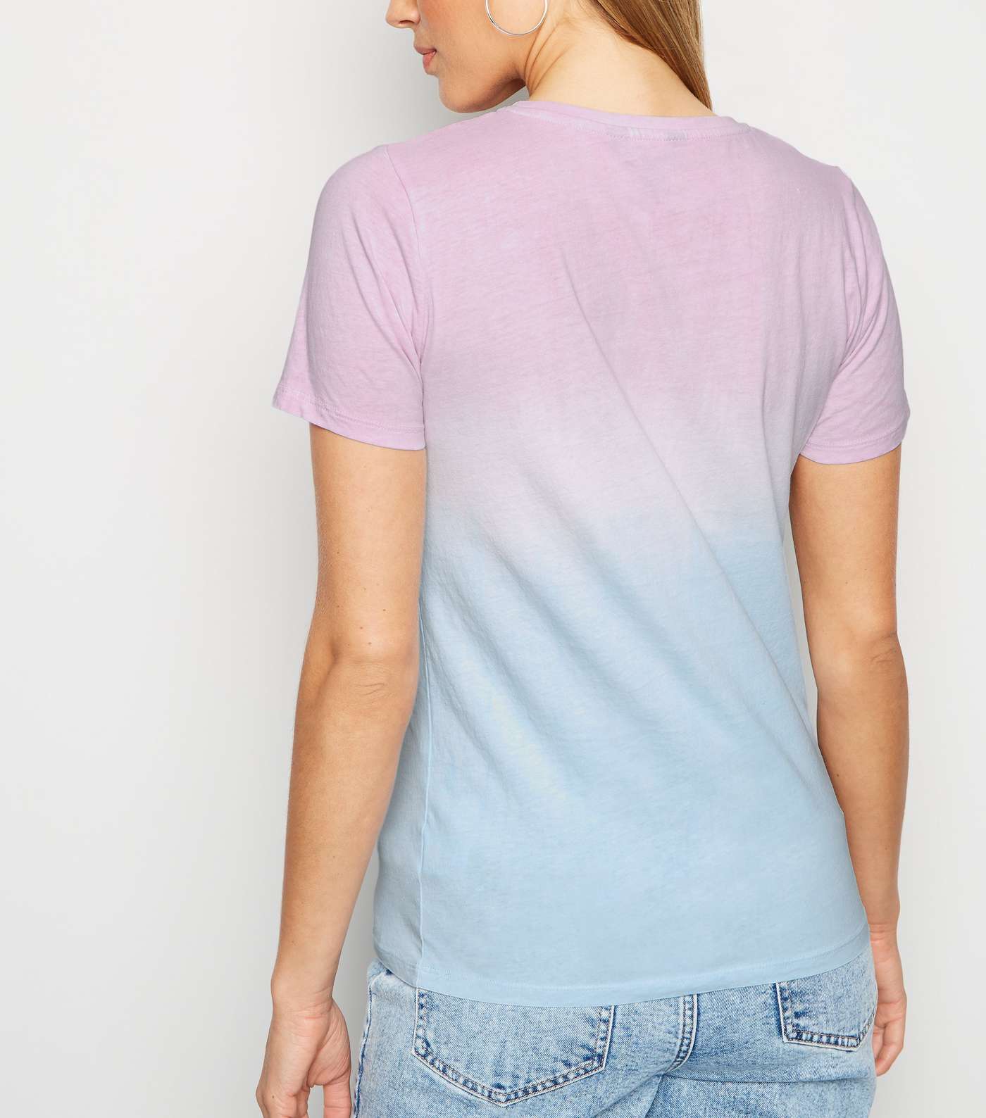 Multicoloured Dip Dye Thank You Next Slogan T-Shirt Image 3