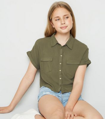 girls khaki shirt