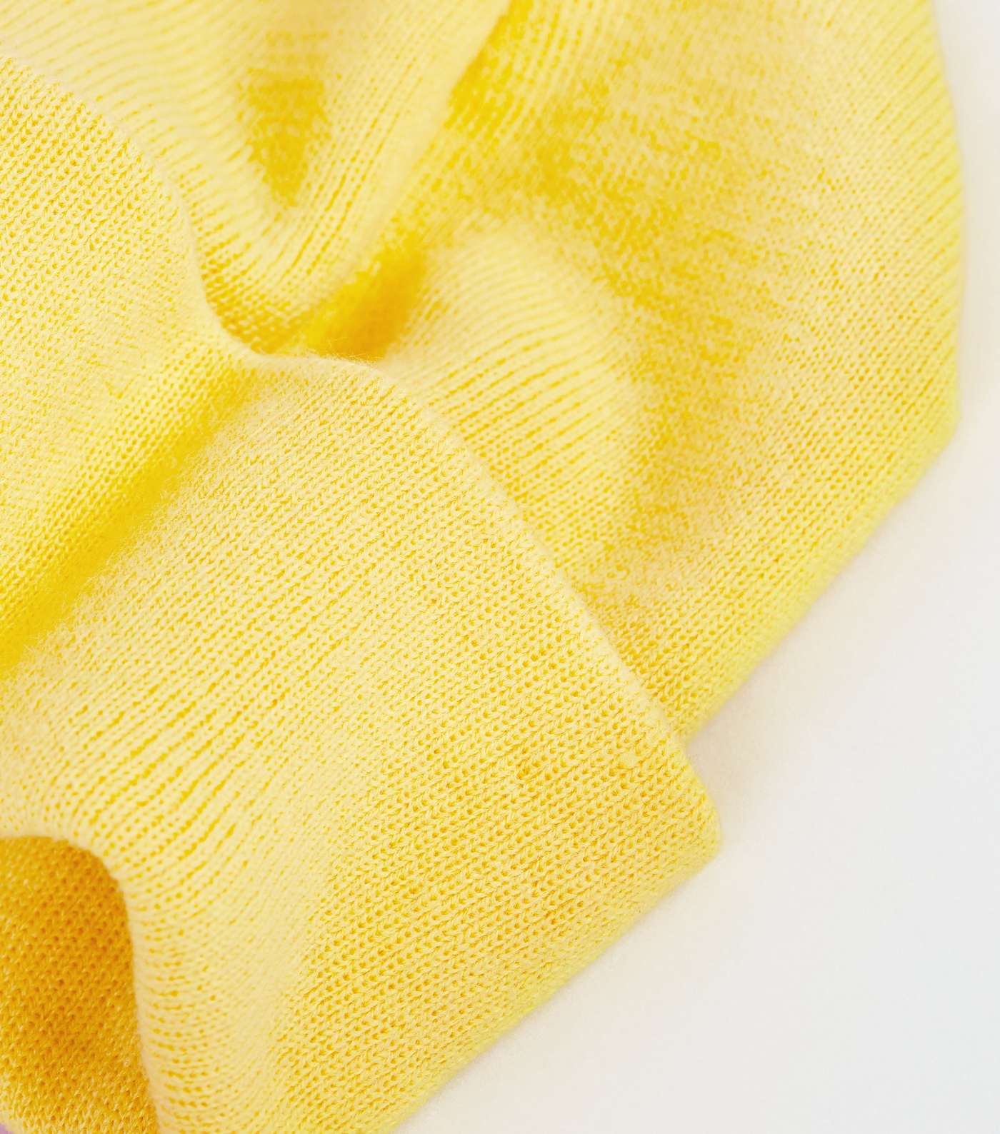 Yellow Turn Up Knit Beanie Image 3