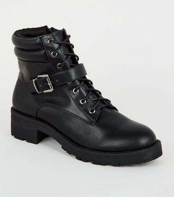 black hiker boots