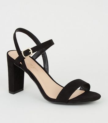 new look wide fit block heel