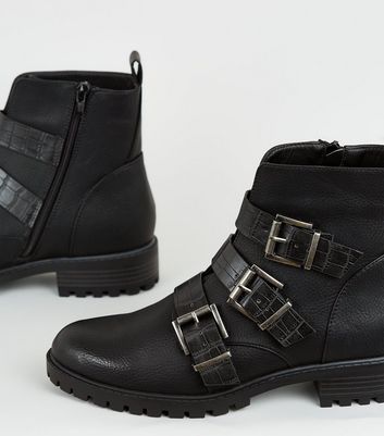 crocodile biker boots