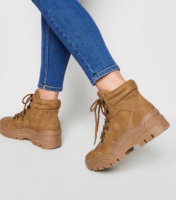 hiker boots tan