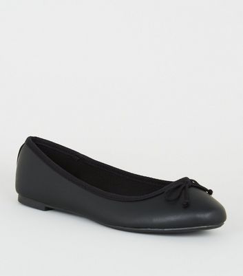 ballerinas schwarz mit schleife