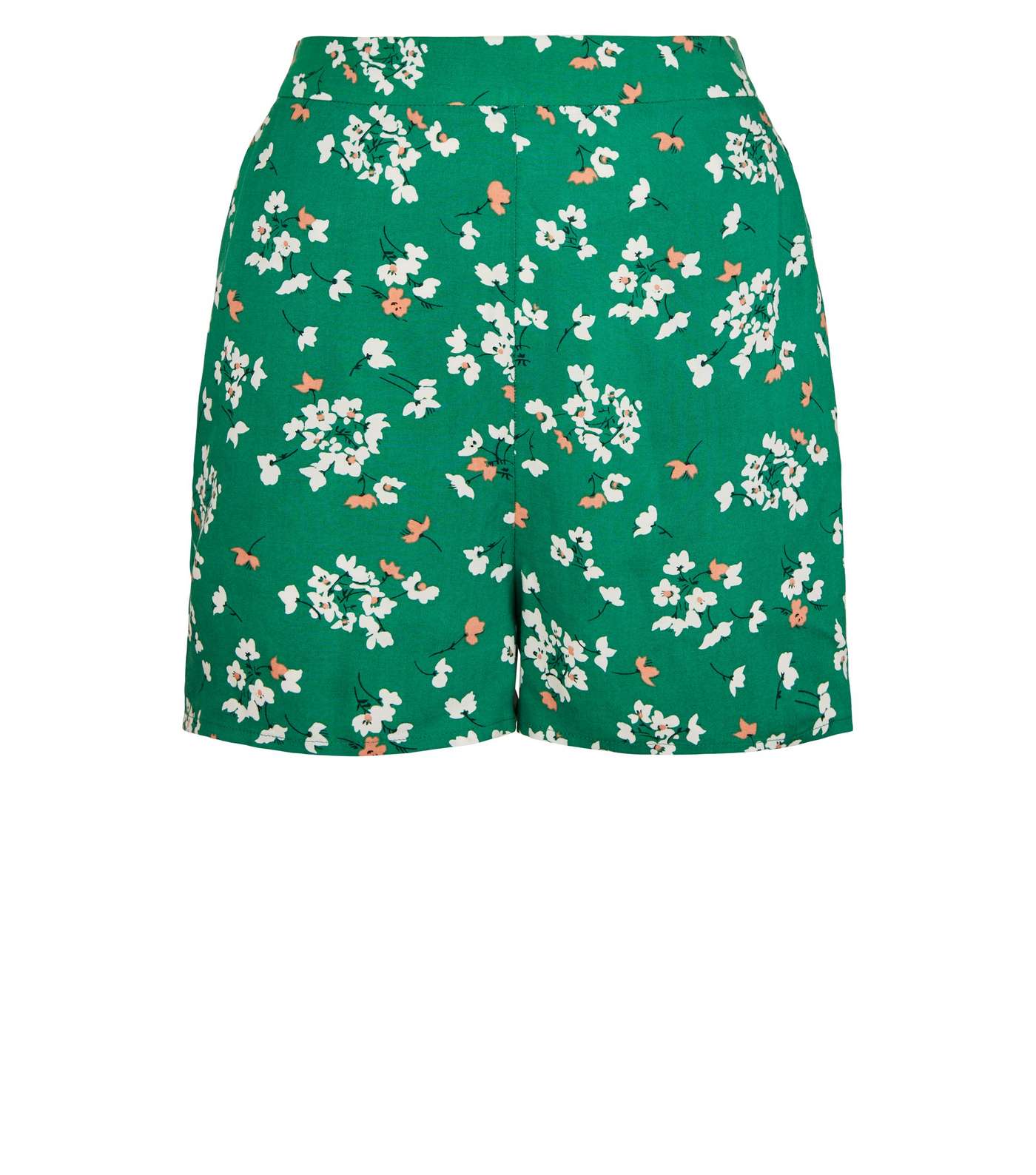 Petite Green Floral Lightweight Shorts Image 4