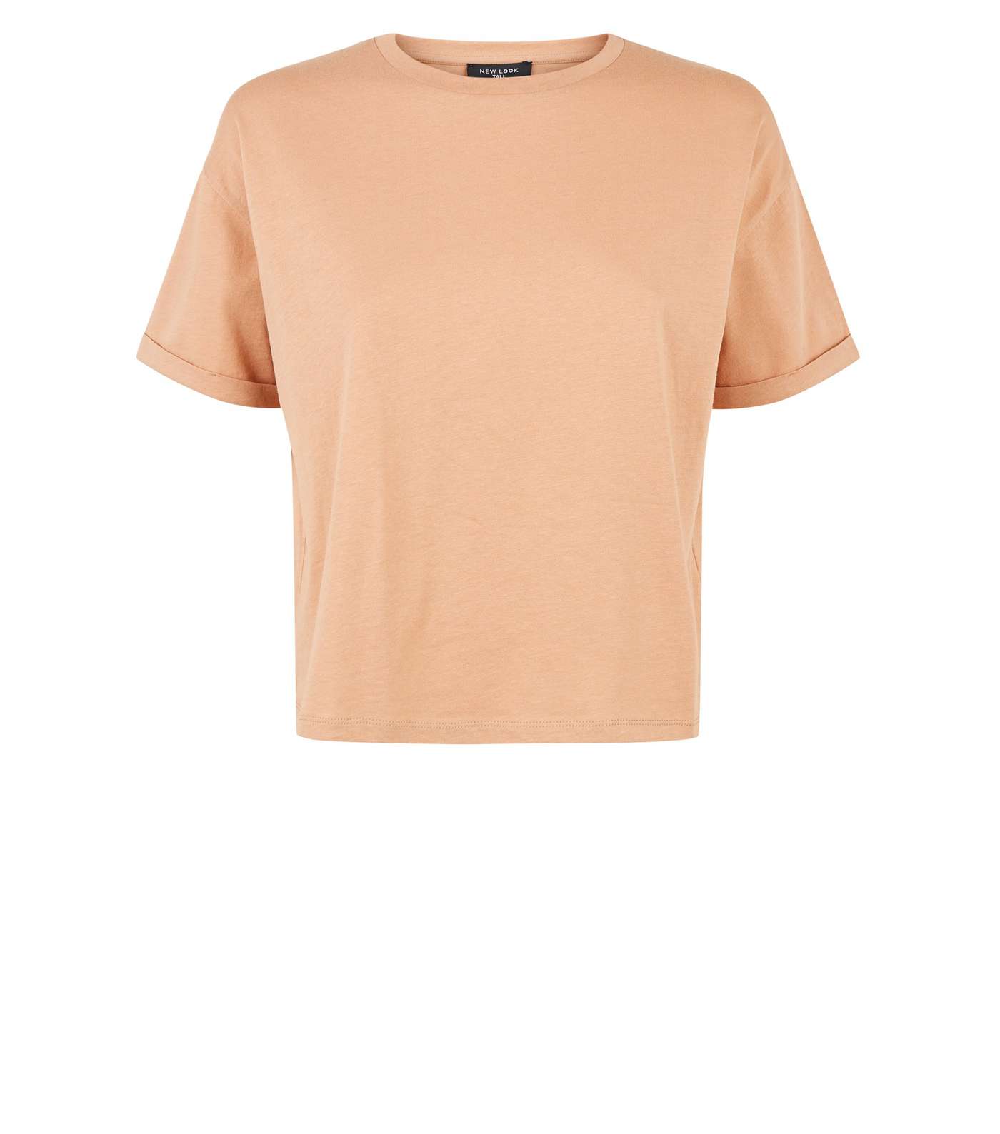 Camel Boxy Cropped T-Shirt Image 4