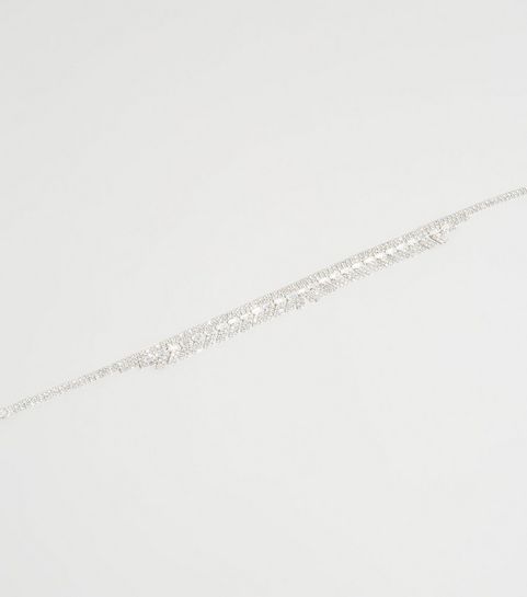 Silver Premium Diamanté Choker