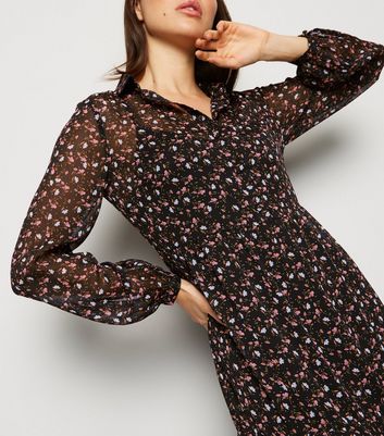 new look chiffon dress