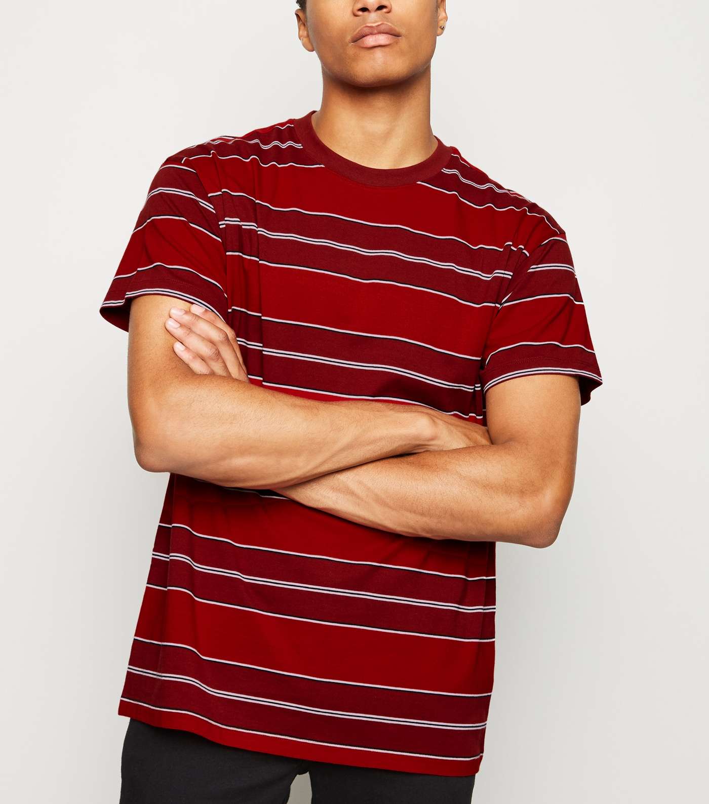 Red Stripe Oversized T-Shirt