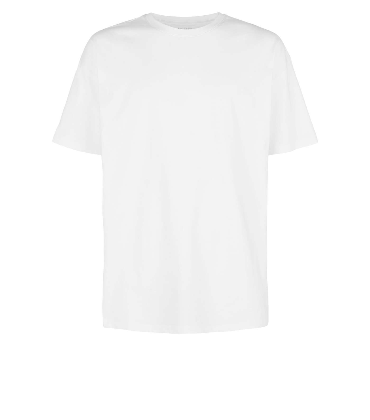 White Oversized Heavy Cotton T-Shirt Image 4