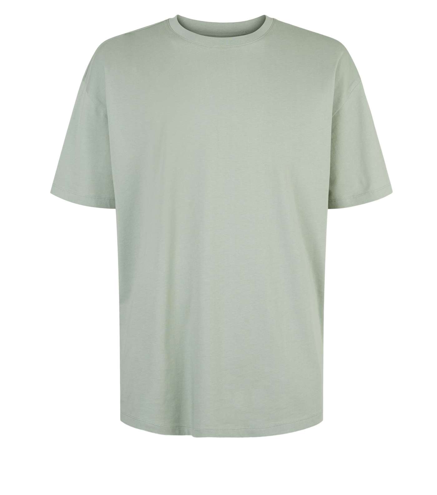 Light Green Oversized Heavy Cotton T-Shirt Image 4