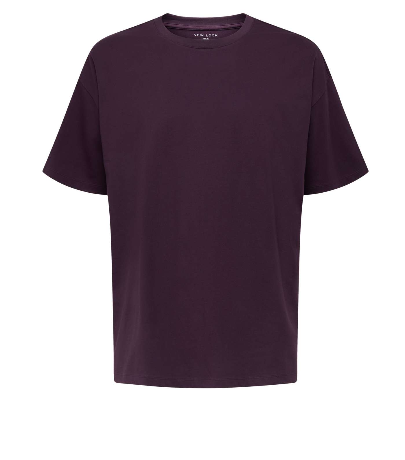 Dark Purple Oversized Heavy Cotton T-Shirt Image 4