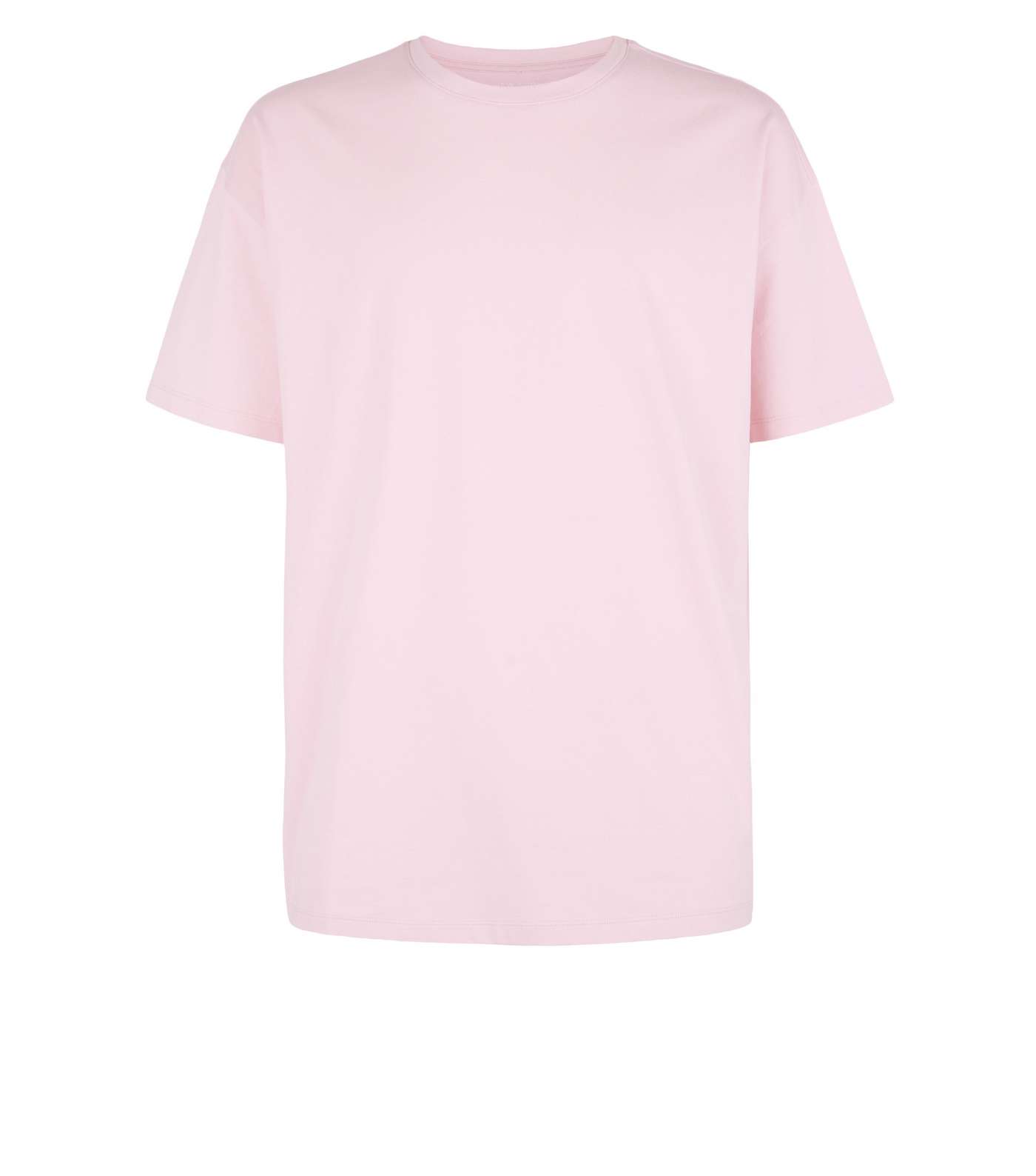 Pale Pink Oversized Cotton T-Shirt Image 4