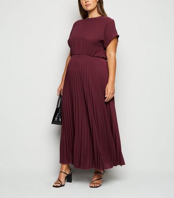 New look pleated maxi dress best sale