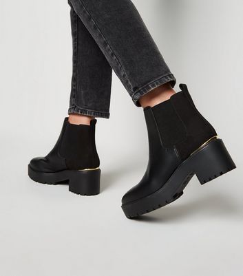 new look heeled chelsea boots