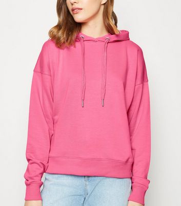 bright pink hoodie