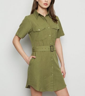 new look utility shirt dress