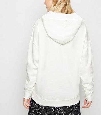 new look white hoodie