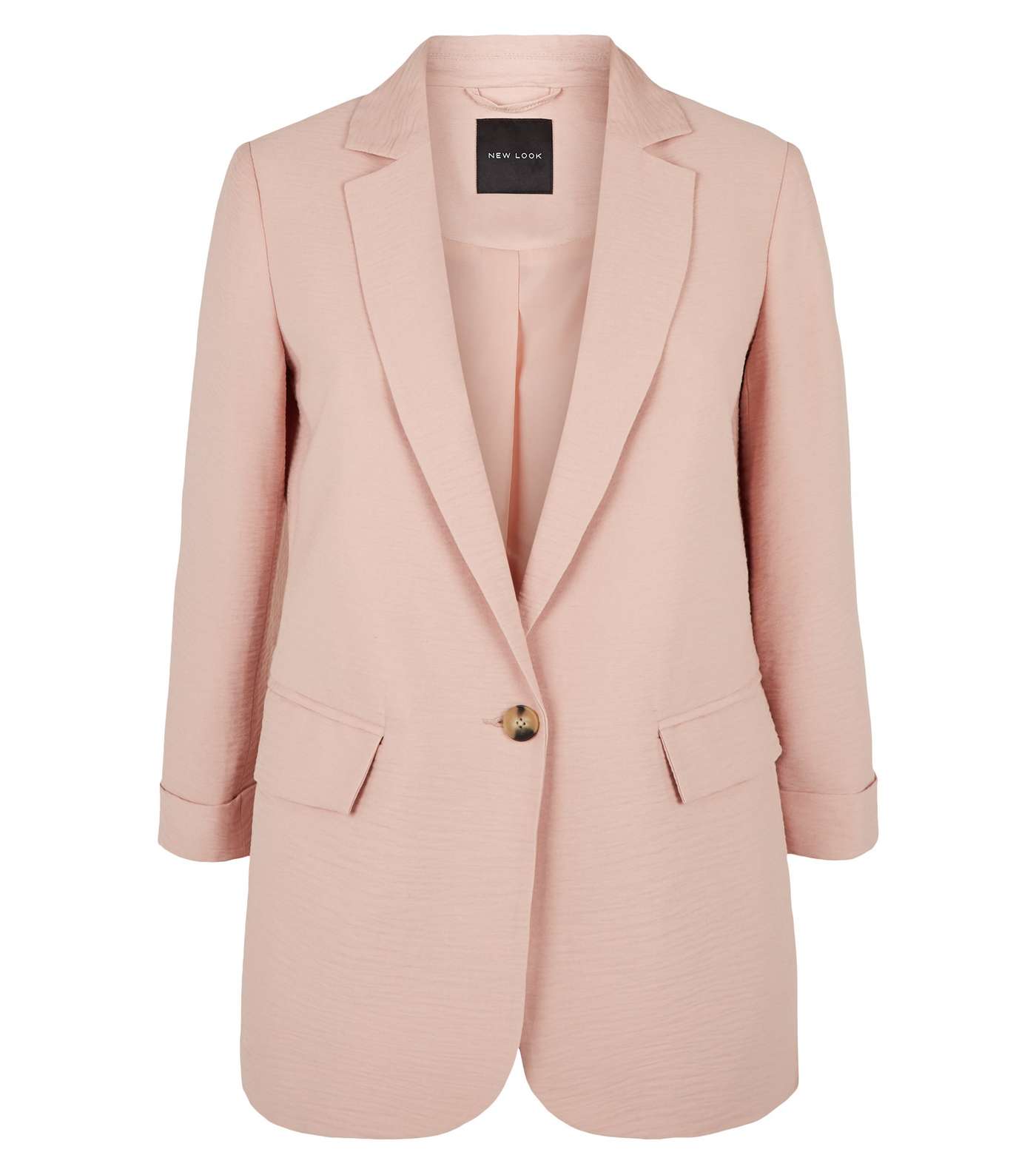 Pale Pink Long Sleeve Blazer Image 4