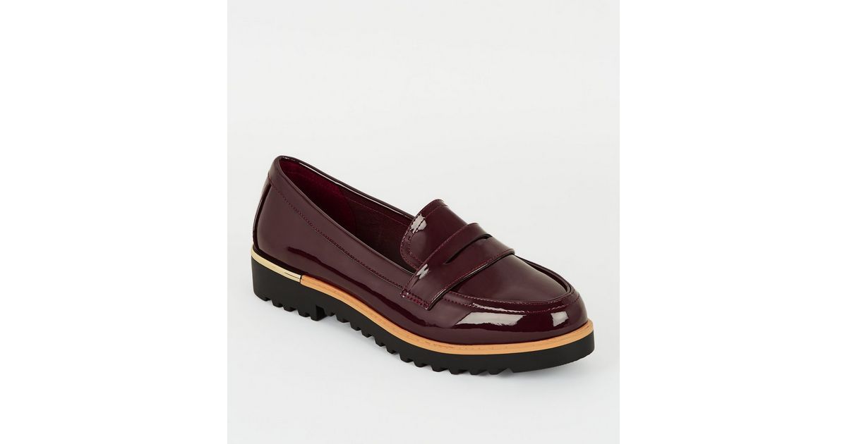 newlook chunky loafers