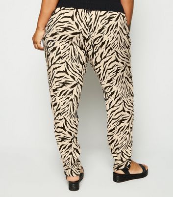 zebra print joggers