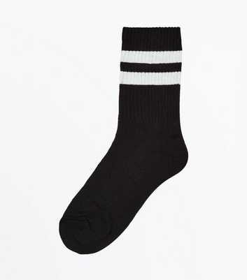 Black Stripe Pattern Socks