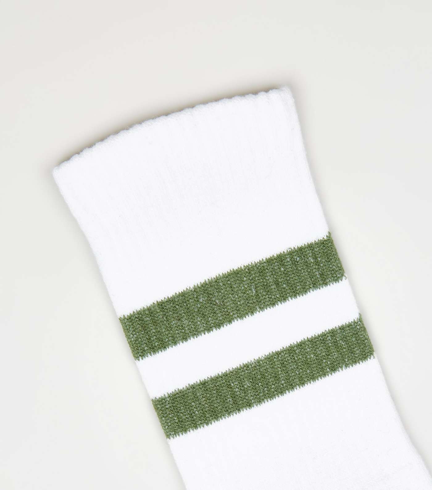 Khaki Stripe Pattern Socks Image 2
