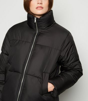 new look boxy puffer in black