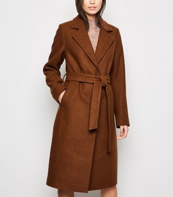 wrap coat new look